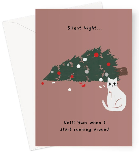 Cat christmas card